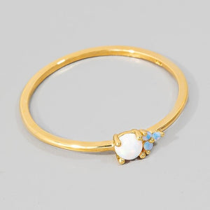 NORMINA GOLD OPAL RING