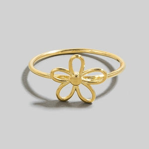 GOLD DIPPED FLOWER RING