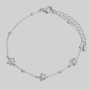 LILY SILVER FLOWER BRACELET