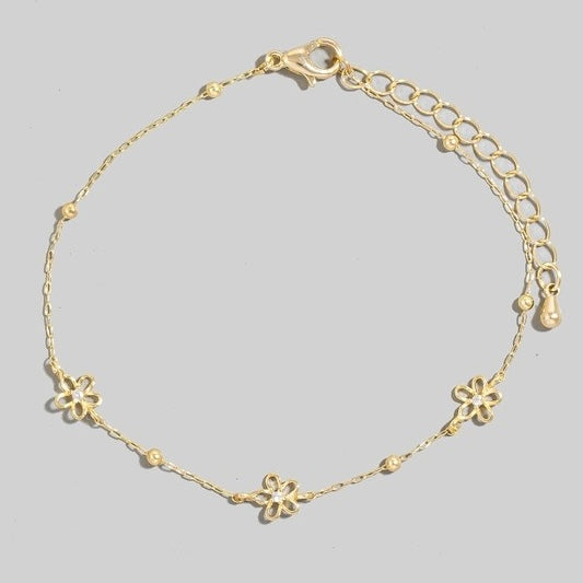 LILY GOLD FLOWER BRACELET