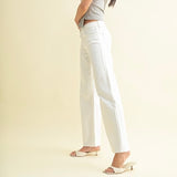 JUST USA WHITE WIDE LEG DENIM JEANS