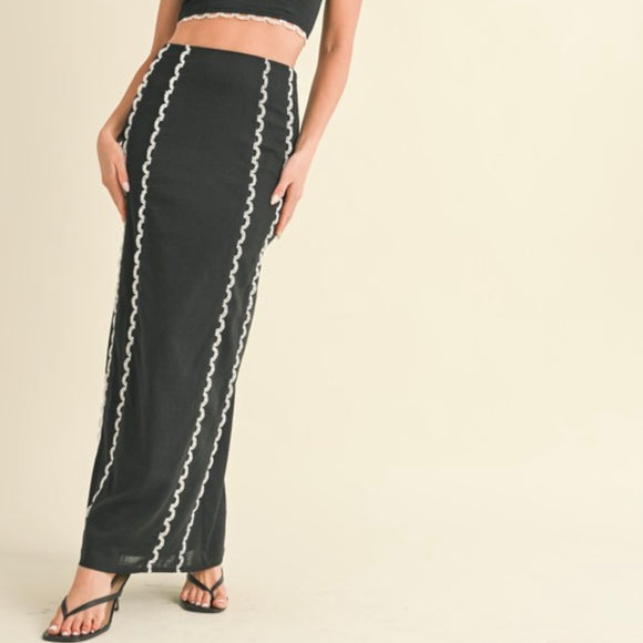 AROUND THE BLOCK MAXI SKIRT