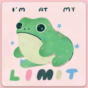 IM AT MY LIMIT FROG STICKER