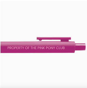 PROPERTY OF THE PINK PONY CLUB PEN