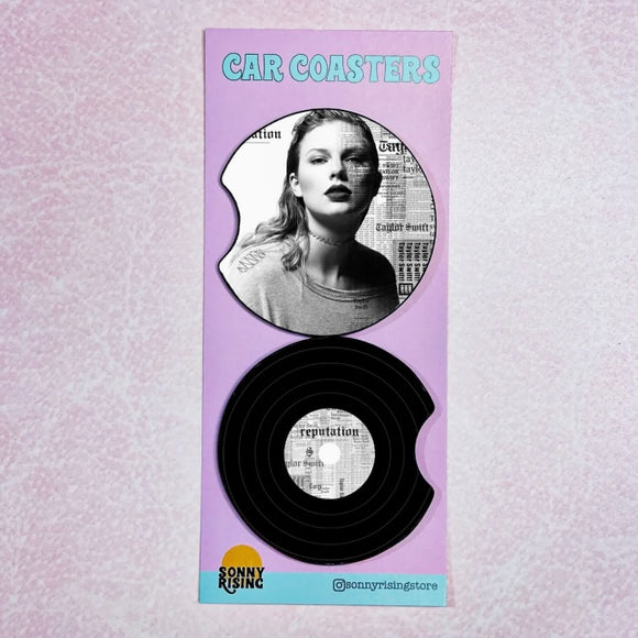 TAYLOR SWIFT REPUTATION CAR COASTERS