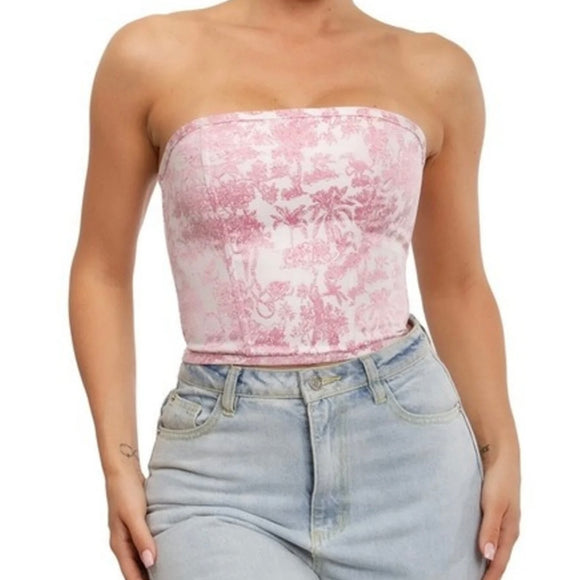 GOOD INTENTIONS PINK CORSET TOP